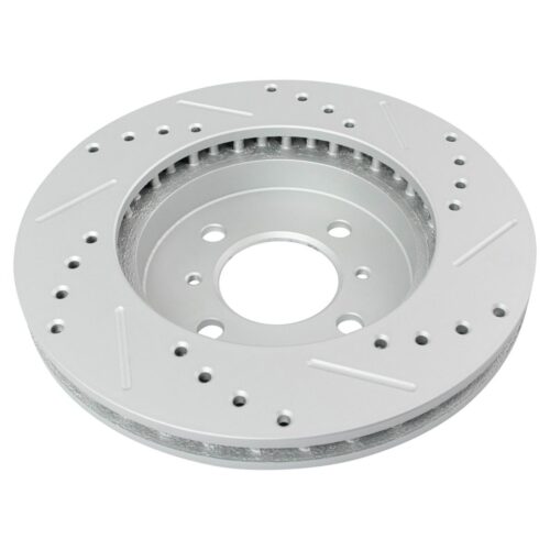 Performance Brake Rotor Drilled Slotted Front Pair for Mitsubishi